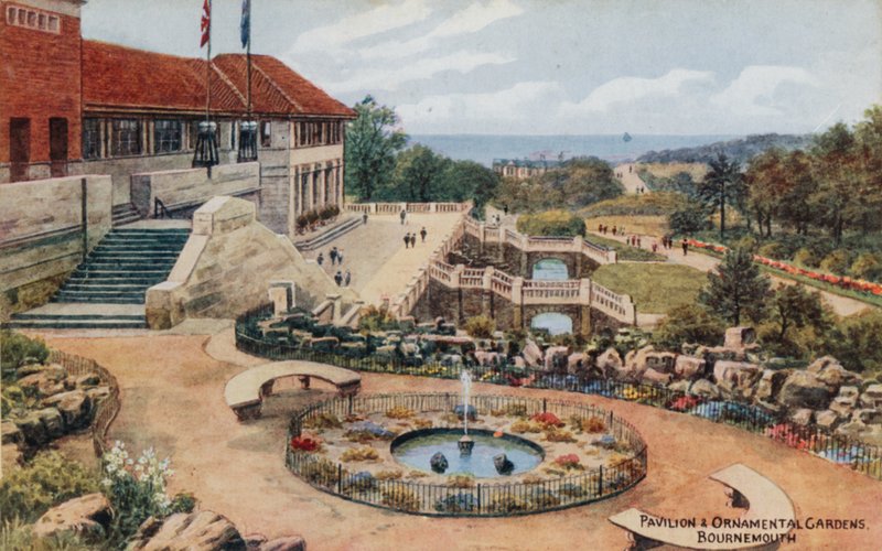 Pavillon og Ornamental Gardens, Bournemouth af Alfred Robert Quinton