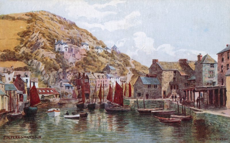 Polperro Havn af Alfred Robert Quinton