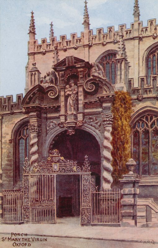 Porch, St Mary the Virgin, Oxford af Alfred Robert Quinton