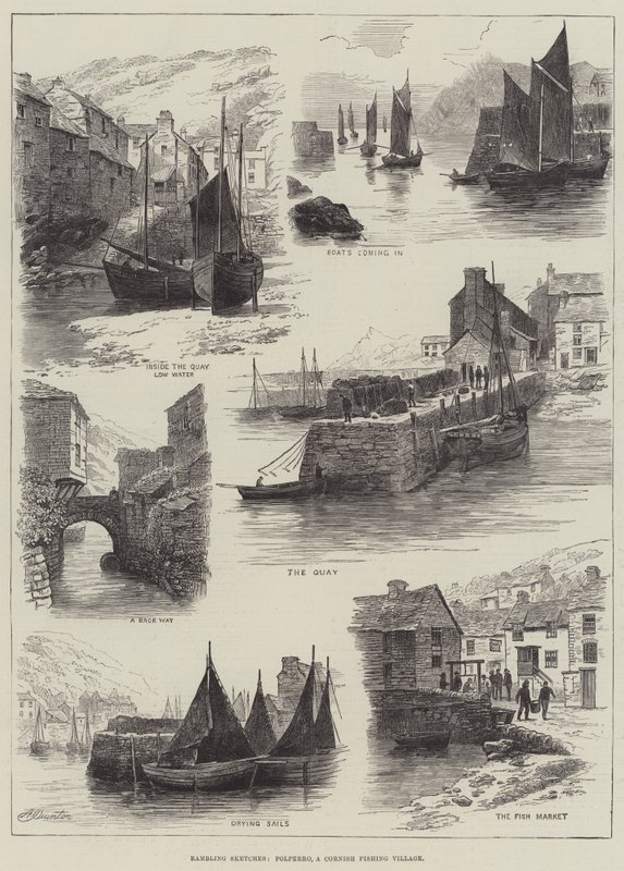 Vandrende skitser, Polperro, en kornisk fiskerby af Alfred Robert Quinton