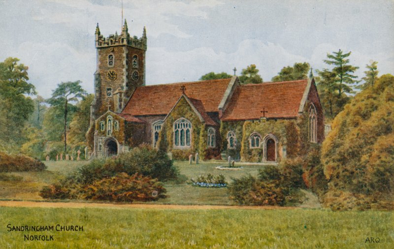 Sandringham Church, Norfolk af Alfred Robert Quinton
