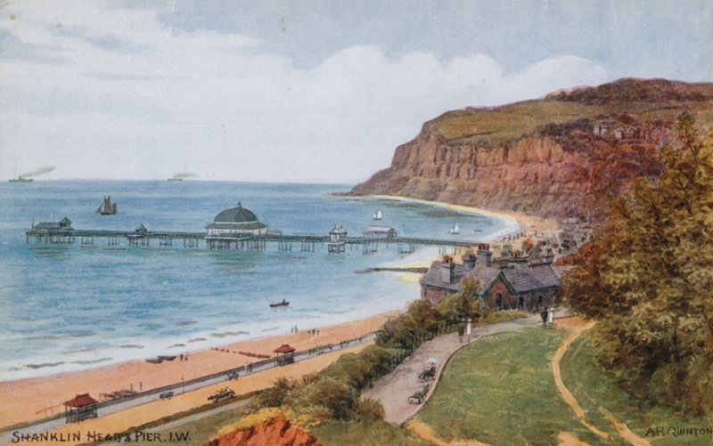 Shanklin Head and Pier, I W af Alfred Robert Quinton