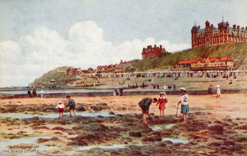 Sheringham, The Beach og Cliffs af Alfred Robert Quinton