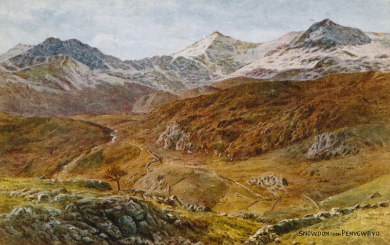 Snowdon, fra Pen Y Gwryd af Alfred Robert Quinton