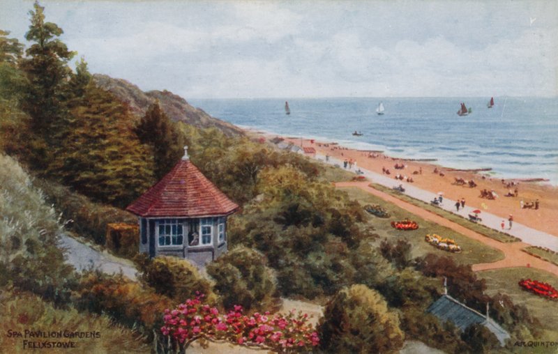 Spa Pavilion Gardens, Felixstowe af Alfred Robert Quinton