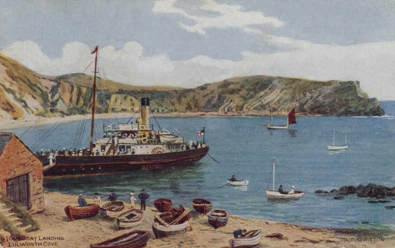 Steamboat Landing, Lulworth Cove af Alfred Robert Quinton