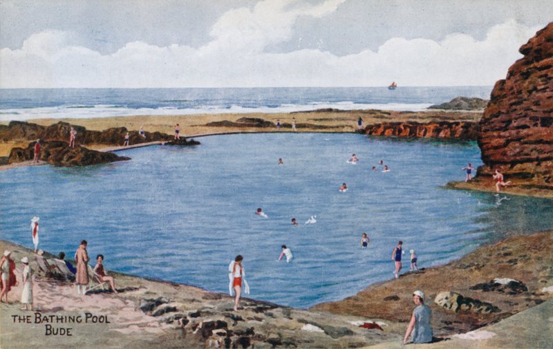 Badebassinet, Bude af Alfred Robert Quinton