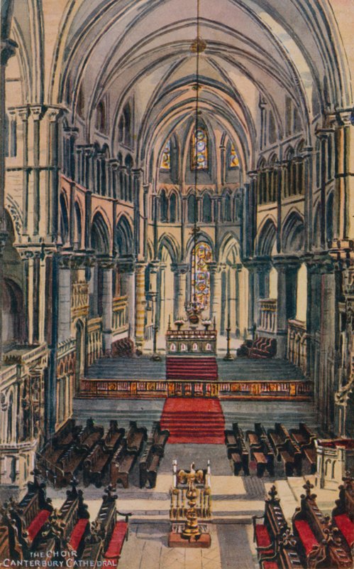 Choir Canterbury Cathedral af Alfred Robert Quinton