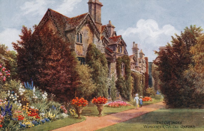 The Cottages, Worcester College, Oxford af Alfred Robert Quinton