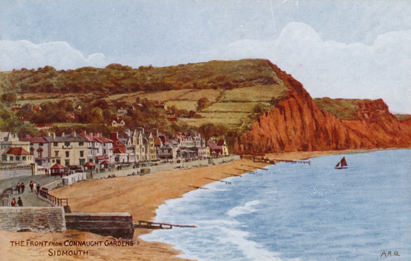 Fronten fra Connaught Gardens, Sidmouth af Alfred Robert Quinton