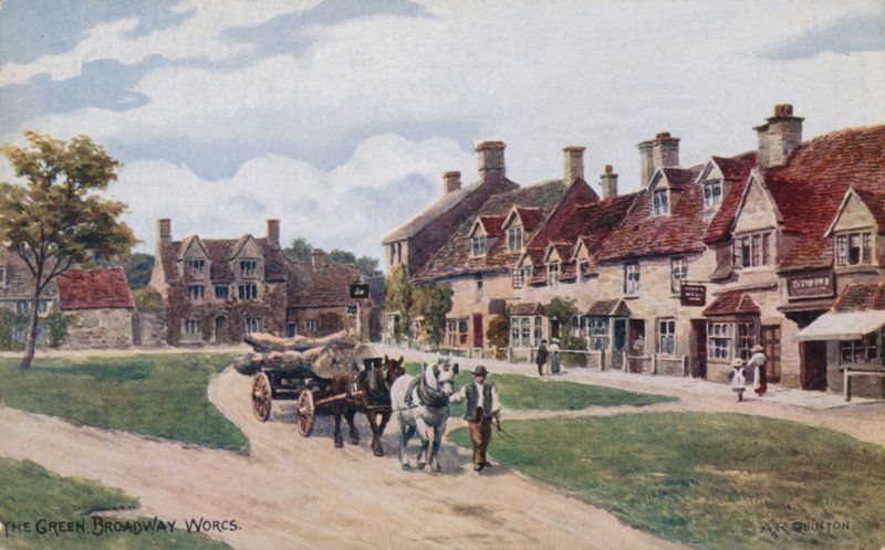 The Green, Broadway, Worcestershire af Alfred Robert Quinton