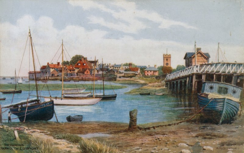 Havnen, Yarmouth, I of Wight af Alfred Robert Quinton