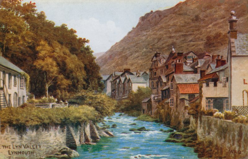 Lyn Valley, Lynmouth af Alfred Robert Quinton
