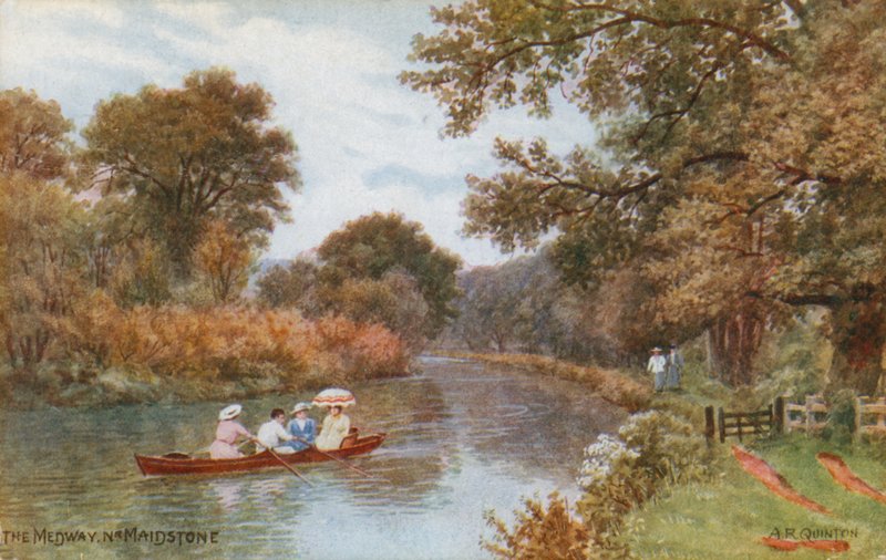 Medway nær Maidstone af Alfred Robert Quinton
