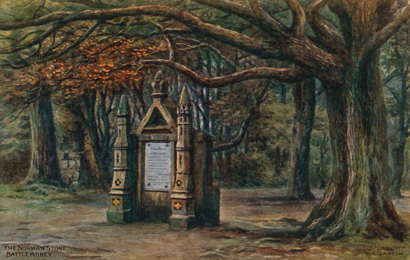 Den normanniske sten, Battle Abbey af Alfred Robert Quinton