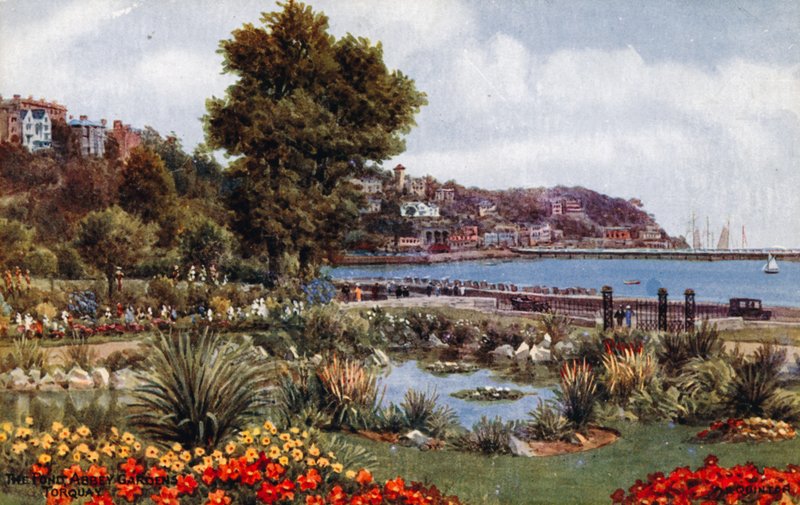 The Pond, Abbey Gardens, Torquay af Alfred Robert Quinton