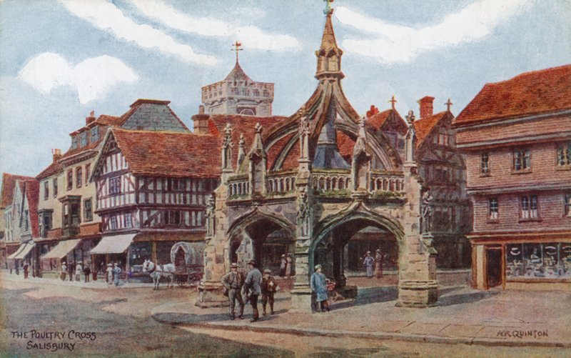 The Poultry Cross, Salisbury af Alfred Robert Quinton