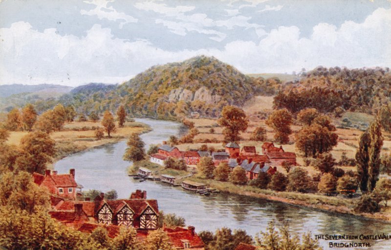 The Severn, fra Castle Walk, Bridgnorth af Alfred Robert Quinton