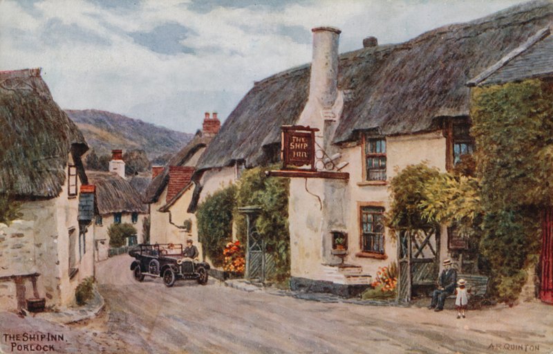 The Ship Inn, Porlock af Alfred Robert Quinton