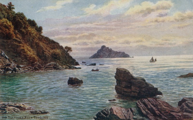 Thatcher Rock, Torquay af Alfred Robert Quinton