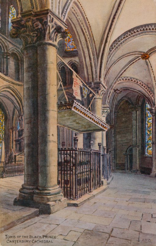 The Tomb of the Black Prince, Canterbury Cathedral af Alfred Robert Quinton