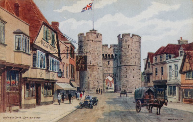 The West Gate, Canterbury af Alfred Robert Quinton