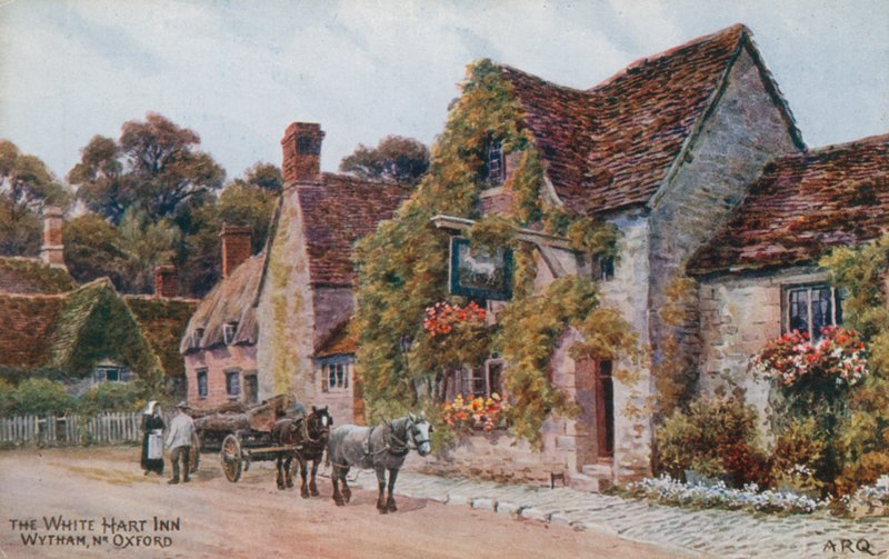 The White Hart Inn, Wytham nær Oxford af Alfred Robert Quinton