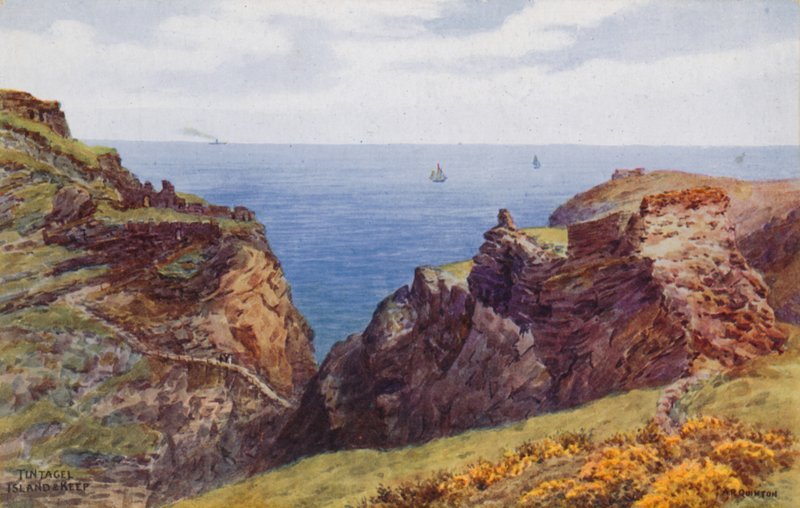 Tintagel, Island og Keep af Alfred Robert Quinton