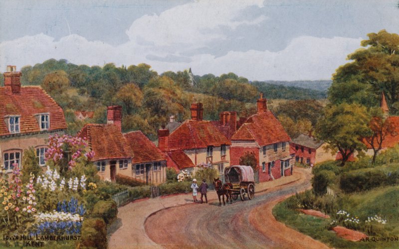 Town Hill Lamberhurst, Kent af Alfred Robert Quinton
