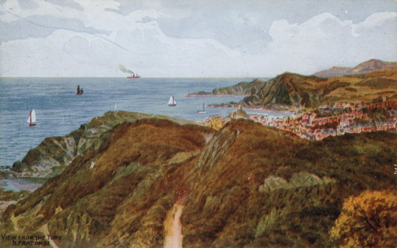 Udsigt fra Tors, Ilfracombe af Alfred Robert Quinton