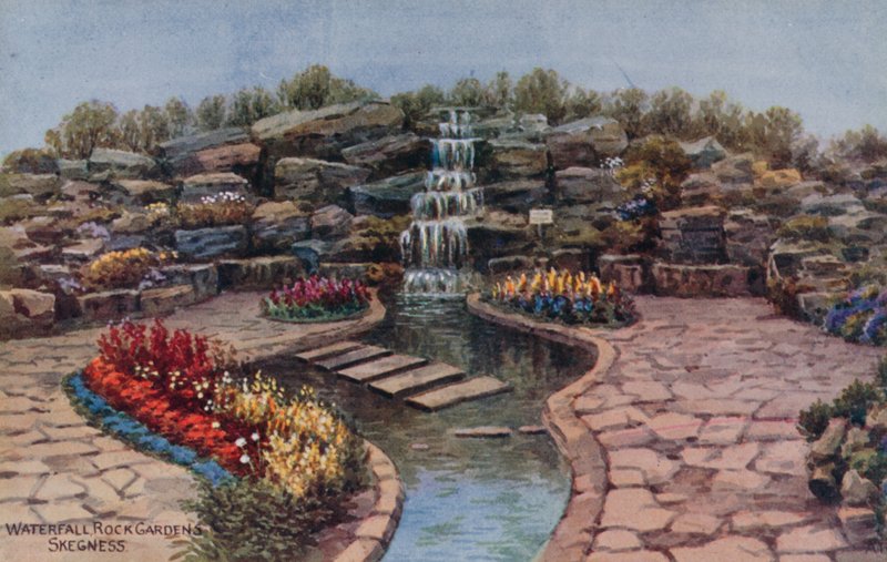 Vandfald, Rock Gardens, Skegness af Alfred Robert Quinton