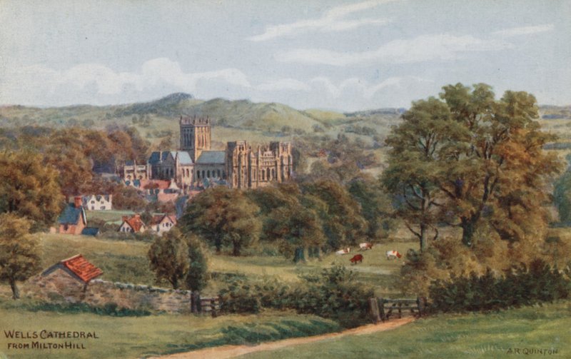 Wells Cathedral, fra Milton Hill af Alfred Robert Quinton