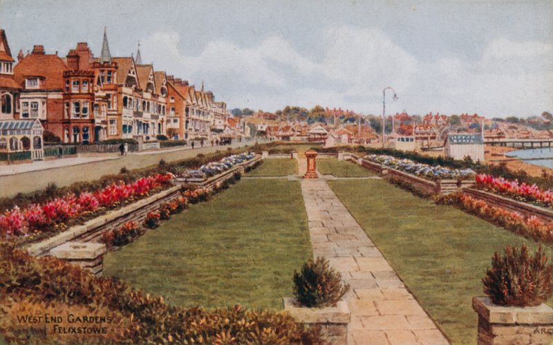West End Gardens, Felixstowe af Alfred Robert Quinton