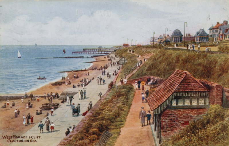 West Parade og Cliff, Clacton-on-Sea af Alfred Robert Quinton