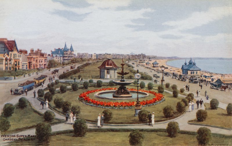 Weston-Super-Mare, Gardens, Beach R af Alfred Robert Quinton