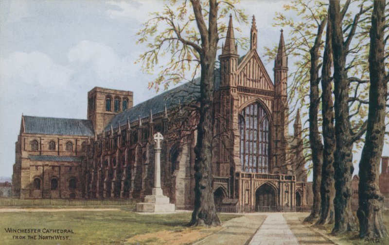 Winchester Cathedral, fra nordvest af Alfred Robert Quinton