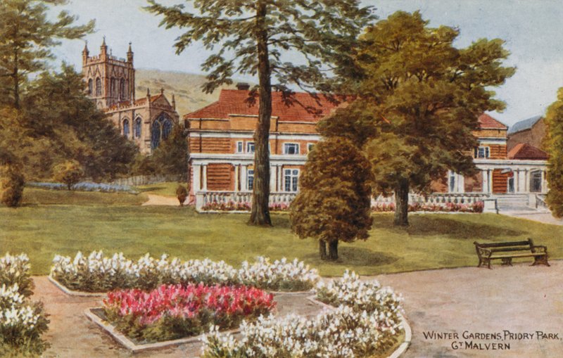 Winter Gardens, Priory Park, Great Malvern af Alfred Robert Quinton