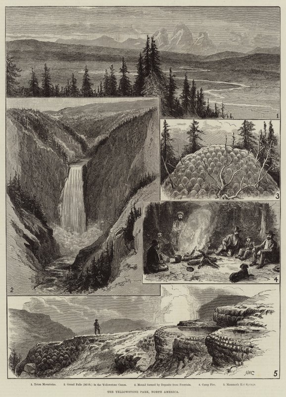 Yellowstone Park, Nordamerika af Alfred W. Cooper