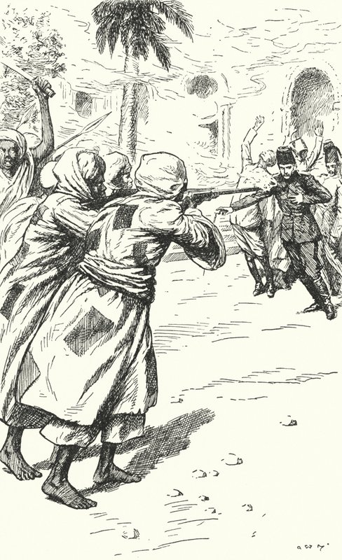 Mord på general Charles George Gordon af Mahdisterne, Khartoum, Sudan, 1885 af Alfred Wallis Mills