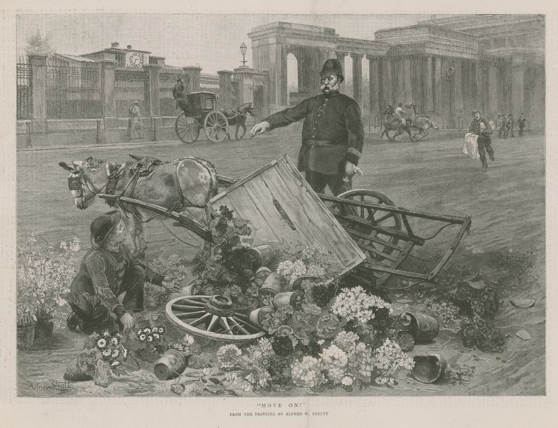 Gå videre (gravering) af Alfred William Strutt