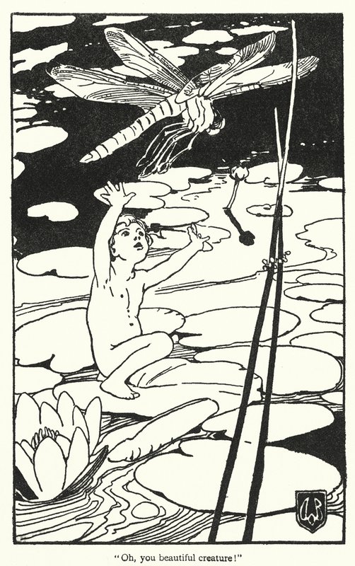 Illustration til The Water-Babies af Charles Kingsley (litografi) af Alice Bolingbroke (after) Woodward