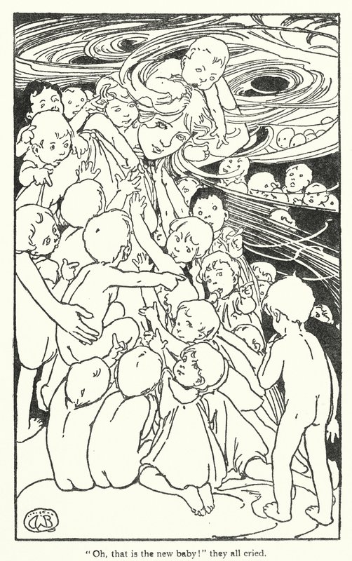 Illustration til The Water-Babies af Charles Kingsley (litografi) af Alice Bolingbroke (after) Woodward