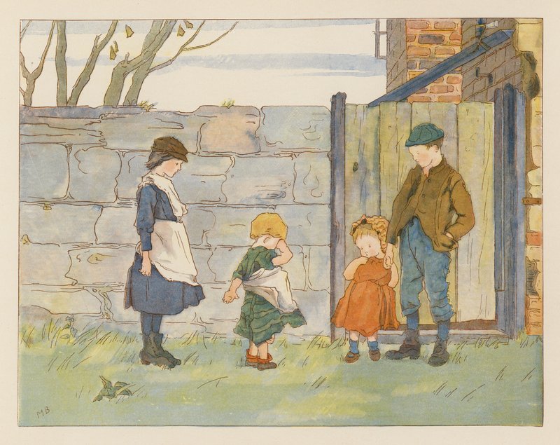 En ufuldstændig ceremoni (farvelitografi) af Alice Maud Beddington