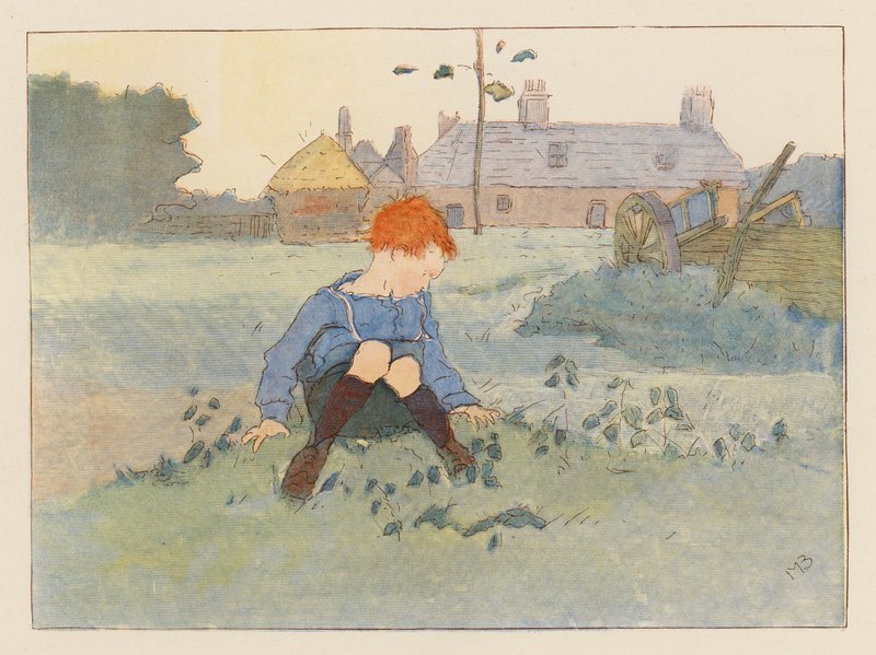 At være uartig (farvelitografi) af Alice Maud Beddington