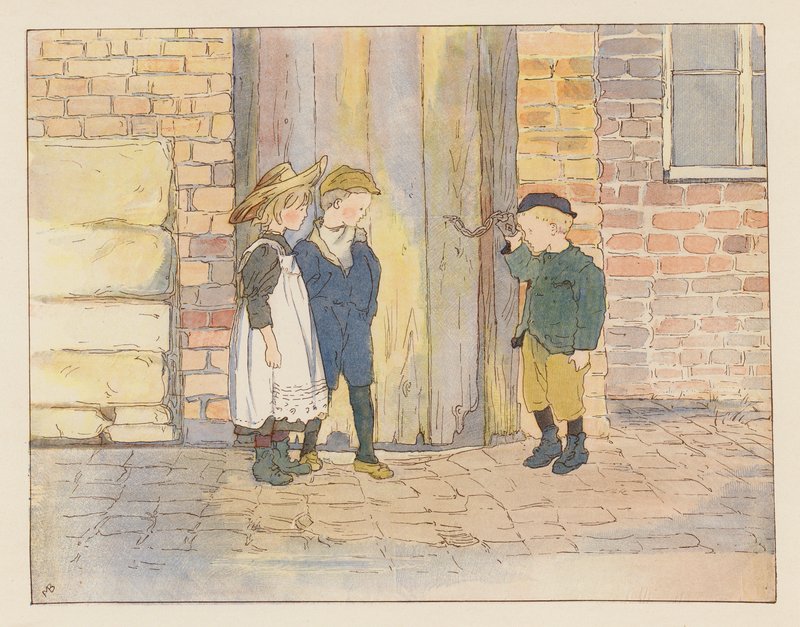 The Duffer Triumphant (farvelitografi) af Alice Maud Beddington