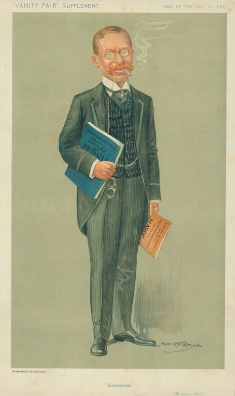Lucien Wolf, Diplomaticus, 20. december 1911, Vanity Fair tegneserie af Alick P. F. Ritchie