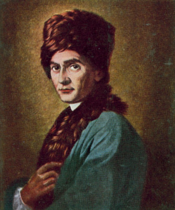 Jean-Jacques Rousseau, schweizisk filosof og forfatter (farvelitografi) af Allan Ramsay