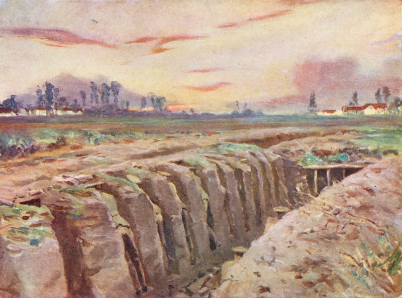 1. verdenskrig: Britiske skyttegrave i Flandern af Allan Stewart