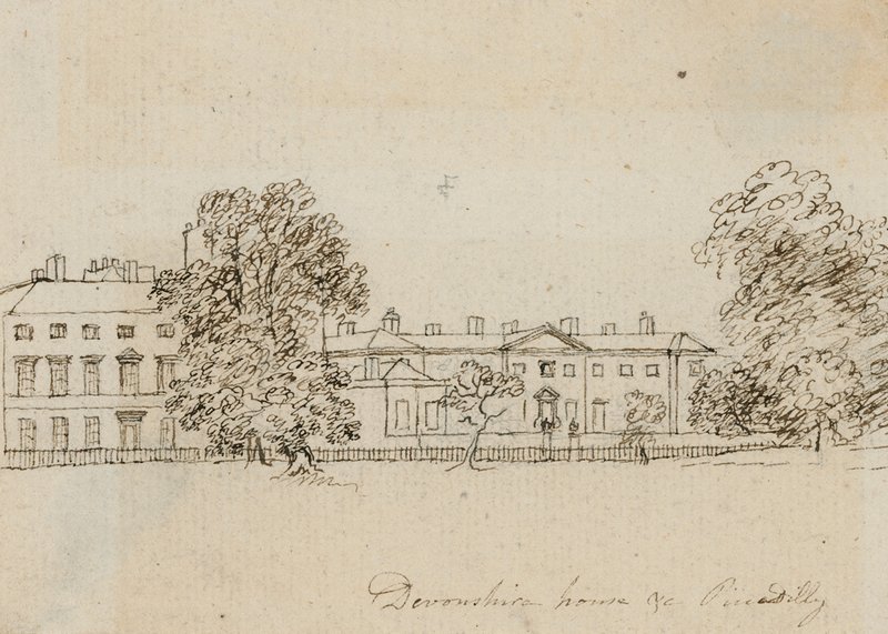 Devonshire House, Piccadilly, London af Alois Schonn