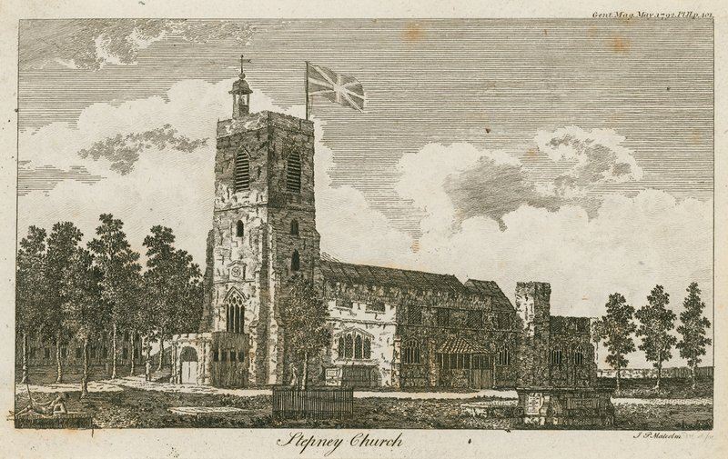 Stepney Church, London af Alois Schonn